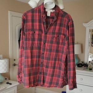 H&M L.O.G.G Plaid Button up